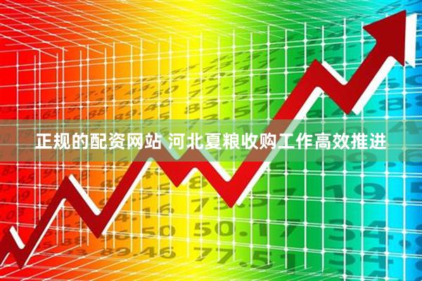 正规的配资网站 河北夏粮收购工作高效推进